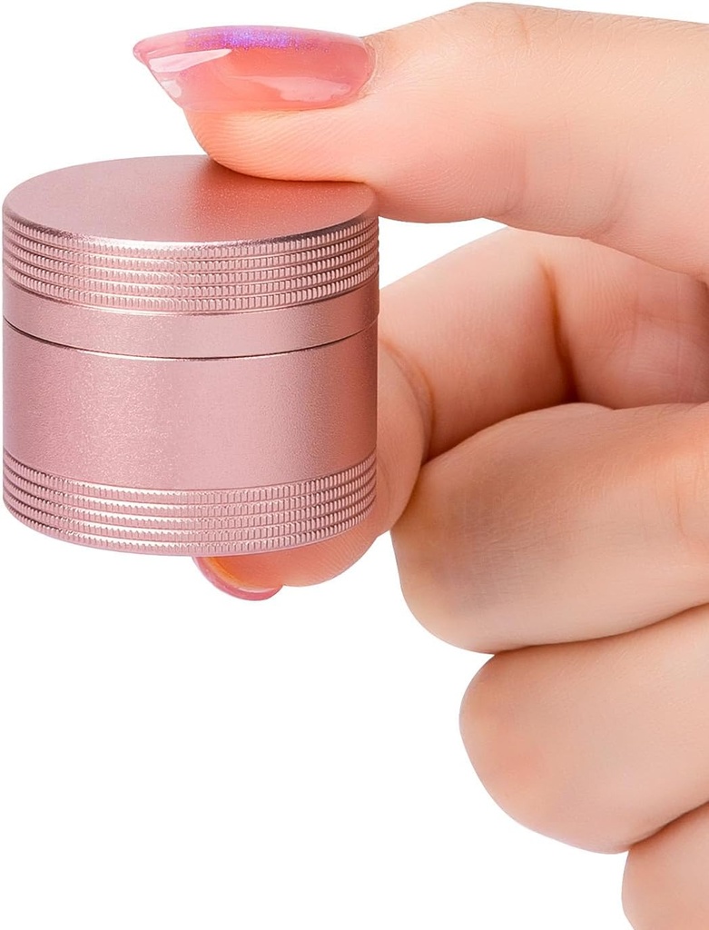 Malé pilulky Prípad Denné pilulky Box - Prenosné kovové pilulky Kontajner pre vreckové Purse, Jedno vodeodolný držiak pilulky pre vitamíny, Cod Liver Oil, Medicína, pilulky Organizátor ružová