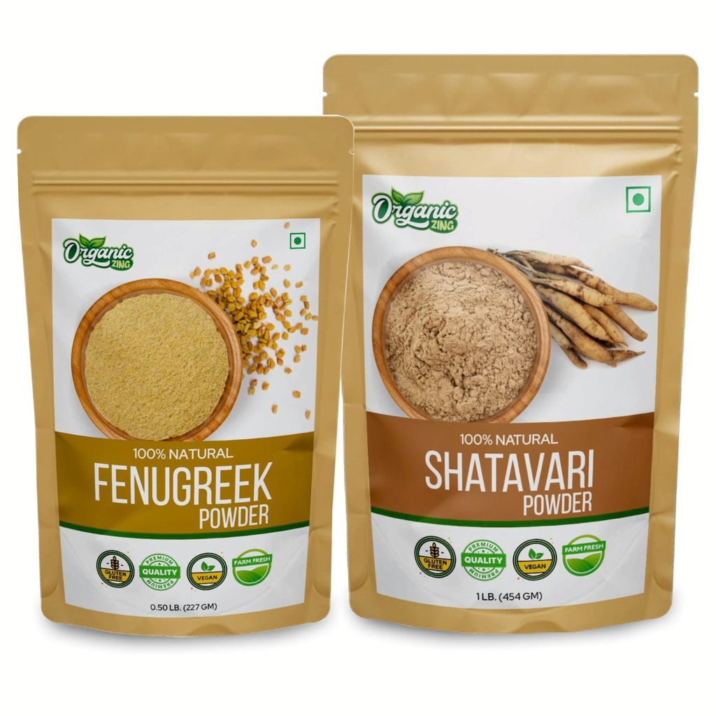ORGANICKÝ ZING Shatavari- 454g a senovka grécka prášok- 227g
