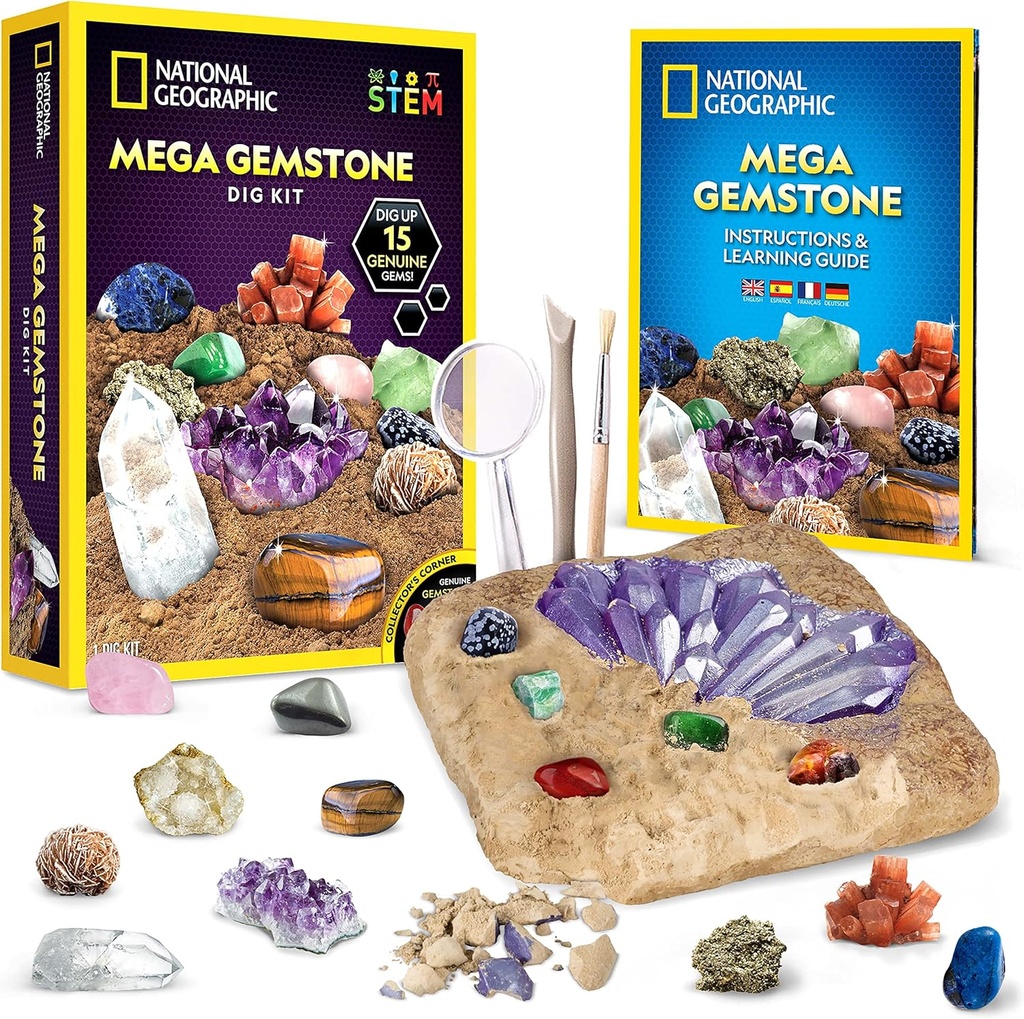 NATIONAL GEOGRAPHIC Mega Gemstone Dig Kit 