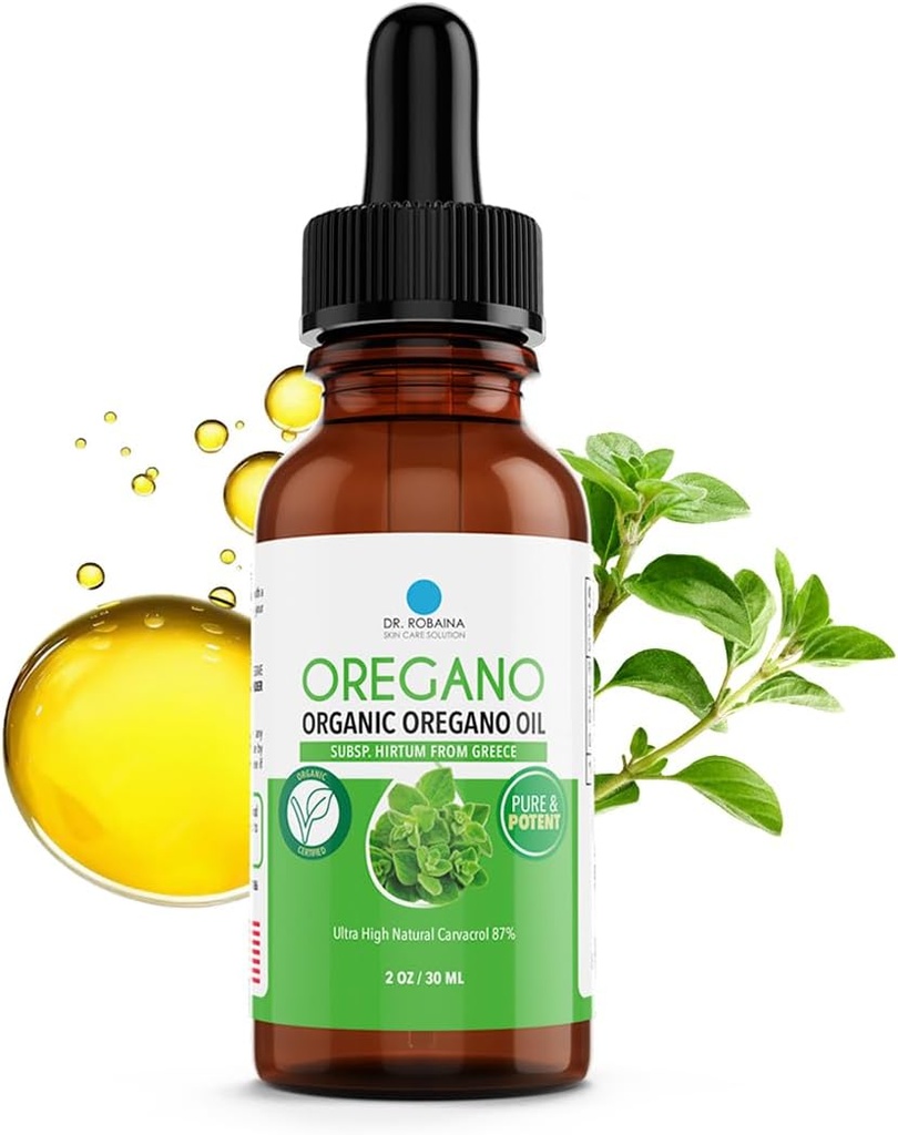 Dr. Robaina Organic Oil of Oregano Drops 87% Carvatrol 