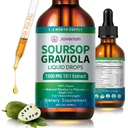 Soursop Graviola Liquid Drops Supplement with Sea Moss Extract, Soursop Bitters Liquid for Cell Support & Regeneration, Imunity, Pečeň, Antioxidant, Graviola Leaves Extract 2 mesiac Supply 60ML