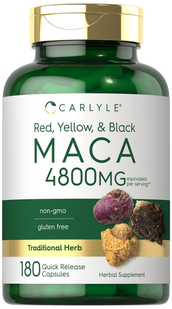 Carlyle Maca Root Kapsule pre ženy a mužov 4800 mg