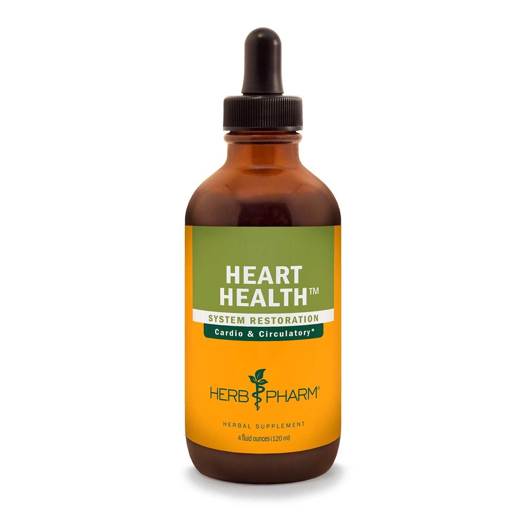 Herb Pharm Heart Health Tekutá bylinná formula s Hawthorn pre Kardiovaskulárny systém Podpora - 4 Ounce