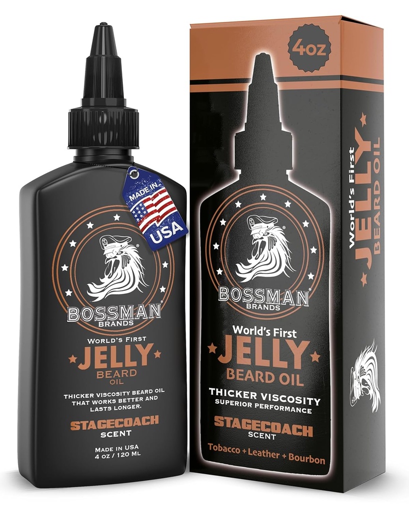 Bossman Jelly Medvedí olej pre mužov (4 oz, Stagecoach vôňa)