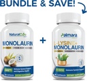 Natural Cure Labs Bundle: Premium Monolaurin 600mg + L-Lysine + Monolaurin 1:1 Ratio