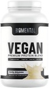 Biomental Vegan Protein Powder - Vanilla - Gluten-free - Non-GMO - Rastlinný proteín - podporuje chudnutie a rast svalov - zvýšená absorpcia - ideálne pre mužov a ženy - 2 lbs