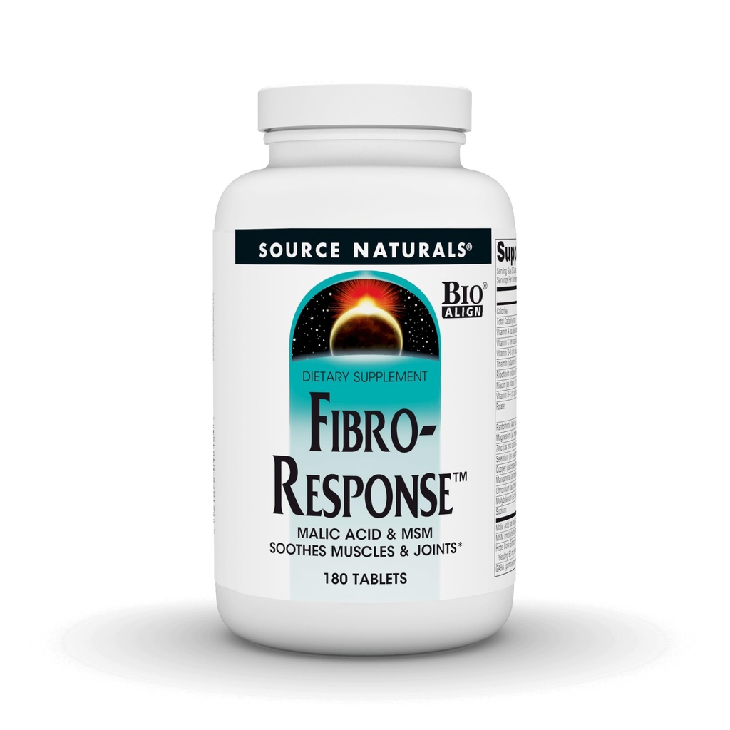 Zdroj Naturals Fibro-Response Bio-Aligned Malic Acid & MSM 180 Tablets