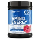 Optimálna výživa Amino Energy - Pre cvičenie so zeleným čajom, BCAA, Aminokyseliny, Keto Friendly, Zelená káva extrakt, Energetický prášok - Modrá malina, 65 Slúži (Packaging May Vary)