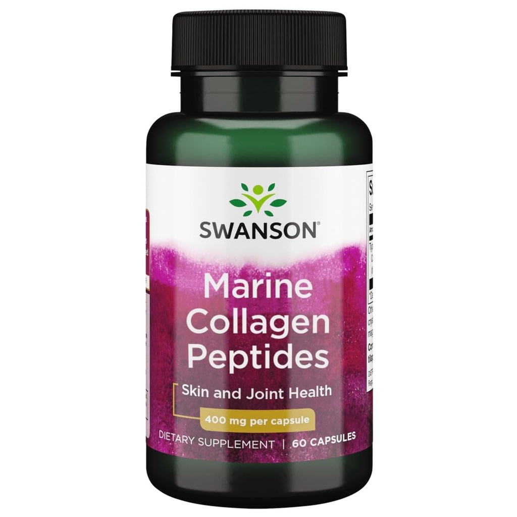 Swanson Hydrolyzed Fish Collagen Typ I 400 Milligrams 60 Kapsule