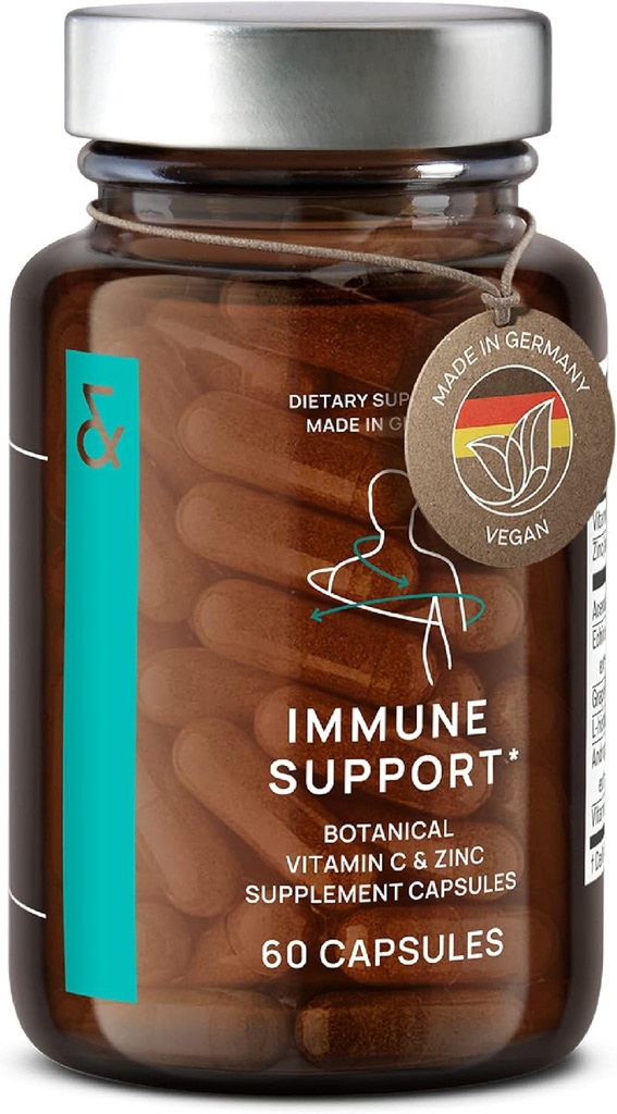 N°7 Imunitná podpora doplnok - Imunita Boost s Echinacea - Prírodný vitamín C z Acerola - Zinok - Andrographis - Grapefruit Seed Extract - Vegánsky imunitný systém Vitamínový komplex - 60 Kapsule