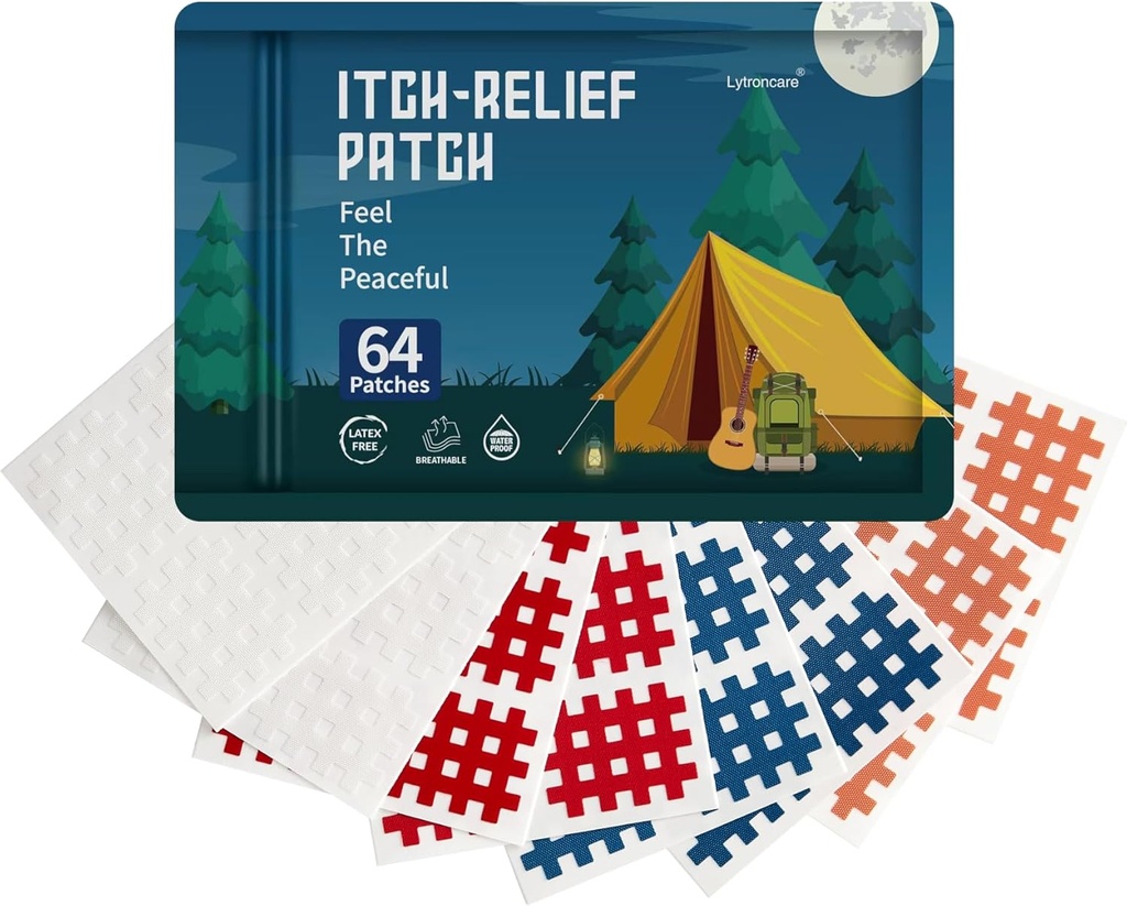 Bug Bite Sitch Relief Patch pre deti (64 gróf), Cestovanie Essentials pre deti,Prírodné zložky