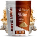 WELLNESS LABSRX Lion Mane Powder, Mushroom Supplement - 2000mg - Lions Mane Supplement - Lion's Mane Mushroom Powder Brain Supplements for Memory and Focus, Immune Support and Health - 120 Servings