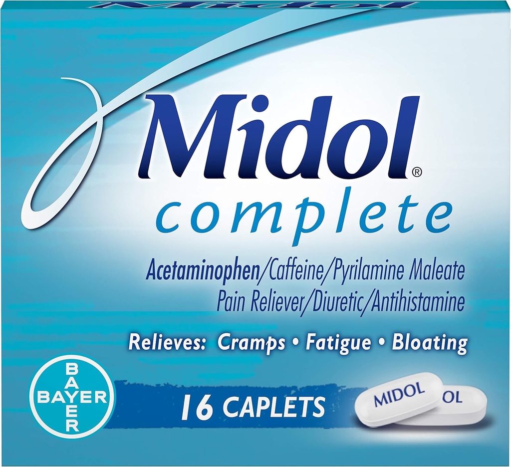 Midol Complete Caplets - 16 Caplets, balenie po 3