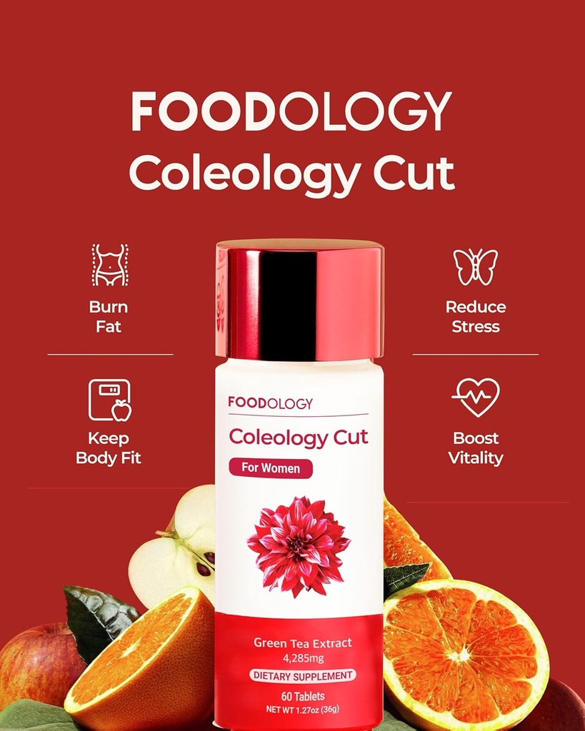 FOODOLÓGIA Coleology Cut (balenie 1-60 tabliet, 30 dní) - extrakt zo zeleného čaju. Vitamíny a minerály.