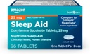 Basic Care Nighttime Sleep Aid tablety pre dospelých, Doxylamín Sukcinát 25 mg, 96 Počet