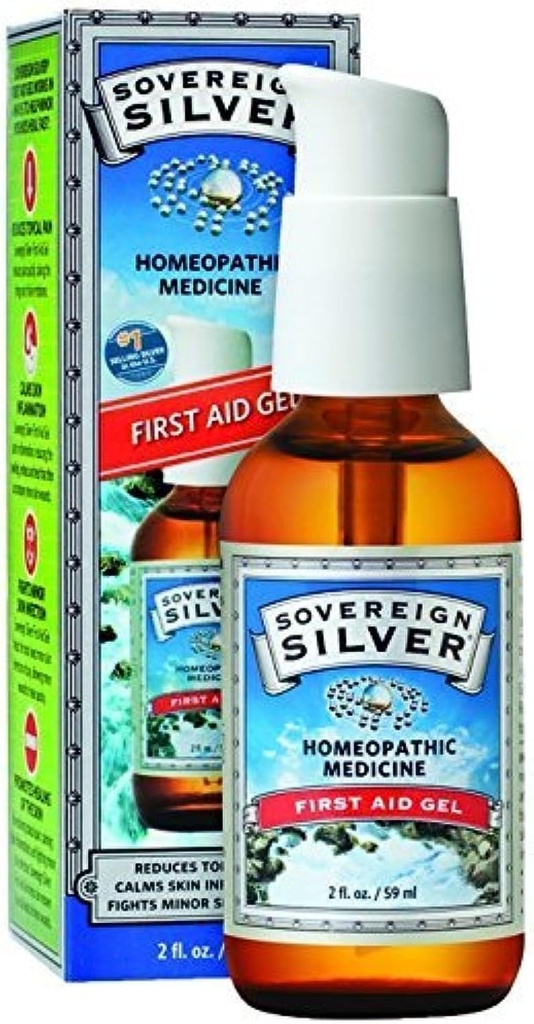 Zvrchovaný strieborný gél prvej pomoci - homeopatická medicína, 2oz (59ml) - pripravte sa na malé zmeny života (pack of 2)