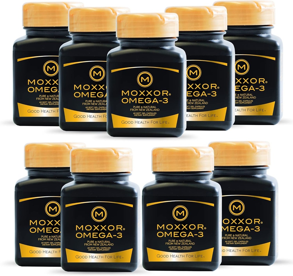 Omega 3 Nový Zéland Green Lipped Mussel Oil Mäkké gély pre spoločnú podporu a mobilitu, srdce a imunitnú podporu, žiadne ryby dochuť, 9-Pack, 540oft gély, 2-Soft gély za deň, 270 Day Supply