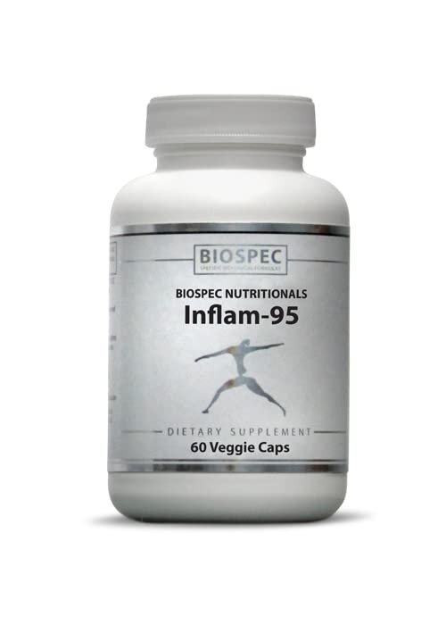 Inflam-95 - Ginger Root Extract 2,000 mg, Curcumin Root Extract, Boswellia Serrata Extract, Nettle Leaf Extract, Bioperine - Podpora Zdravá zápalová reakcia