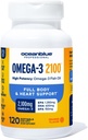 Oceanblue Professional Omega-3 2100-120 ct - High-Potency Triple Strength Burple Fish Oil with EPA, DHA & DPA - Wild Caught - Orange Flavor, 60 Servings