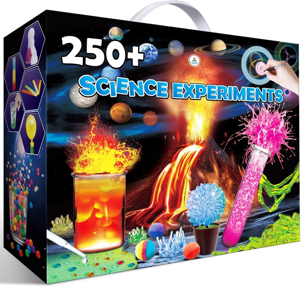 UNGLINGA 250+ Science Experiments Kits for Kids, Boys Girls Hračky Narodeniny Darčeky Myšlienky, Chemistry Set, S.T.E.M Activities Educational Project, Volcano Scientist Kit