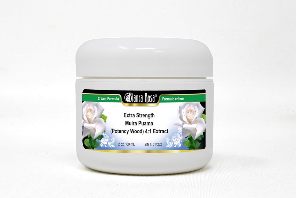 Bianca Rosa Extra sila Muira Puama (Potency Wood) 4:1 Extract Cream (2 oz, ZIN: 514232)