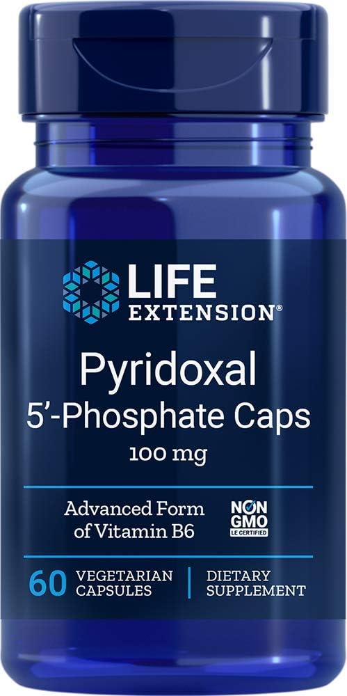 Extension life pyridoxal 5-phosphate 100 Mg Vegetariánske kapsuly, 60-Count (120)