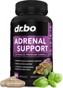 Adrenal Support Cortisol Manager Supplement - Adrenal Únava Doplnky pre ženy a mužov s prírodným Adaptogen Ashwagandha Holy Basil Rhodiola L Tyrosine Complex Únava Cortisol Health - 60 Pills