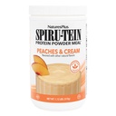 NaturesPlus SPIRU-TEIN Shake - Broskyňová a krémová príchuť - 1,1 lbs, Spirulina Protein Powder - Rastlinná náhrada jedla, vitamíny a minerály pre energiu - vegetariánska, bezlepková - 15 porcií