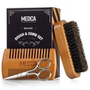Drevené bradavice a Comb Set pre mužov - ideálne pre bradavice Head vlasy a fúzy Pánske grooming súprava pre styling, použitie brada oleje a balzamy pre lepšiu starostlivosť o vlasy rast a pôsobivé vlasy zdravie