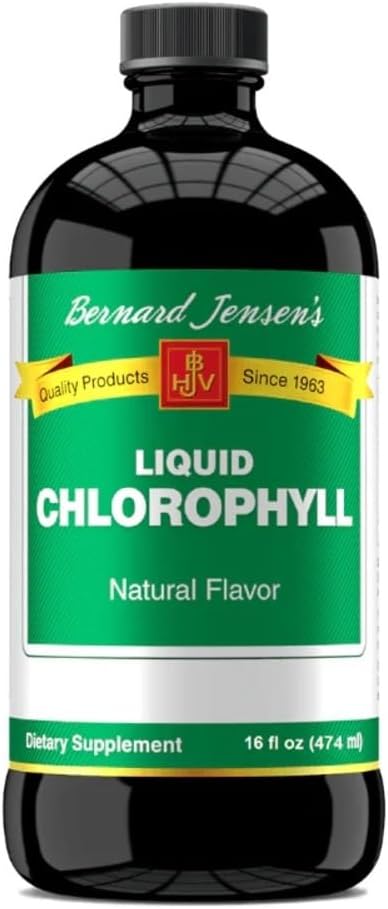Bernard Jensen 100% Pure Natural Chlorofyl Flavor Liquid Supplement 