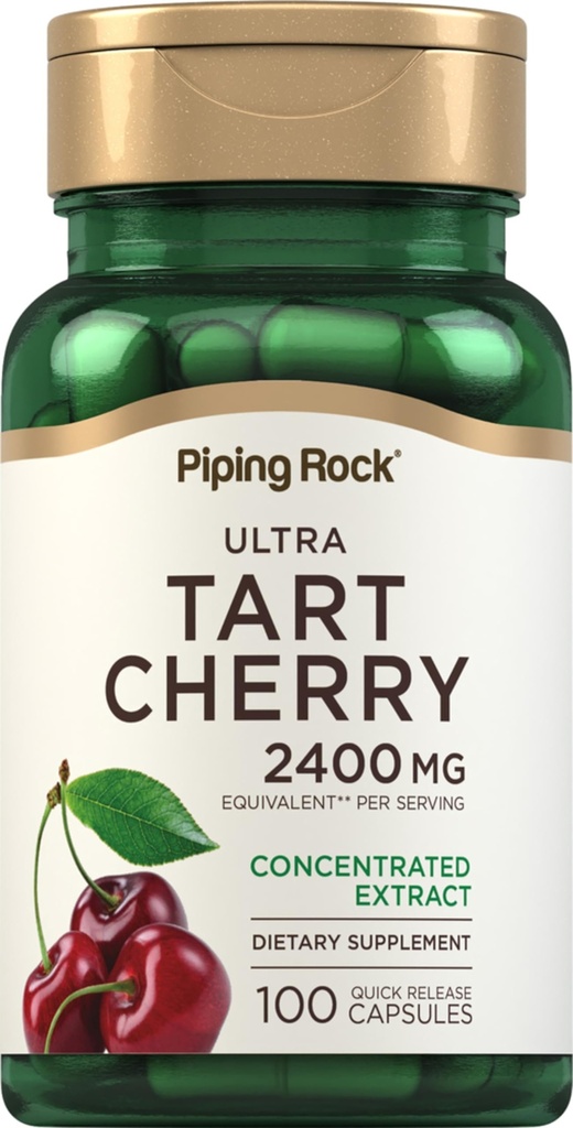 Piping Rock Tart Cherry Extract Kapsule 2400 mg 