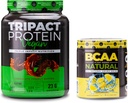 Nutrológia TRIPACT Vegan Protein Powder, for Vegan Protein Shakes, Chocolate Arašidové maslo (20 Servings) Natural, Plant Based BCAA Powder, Lemonade Flavor (30 Servings)