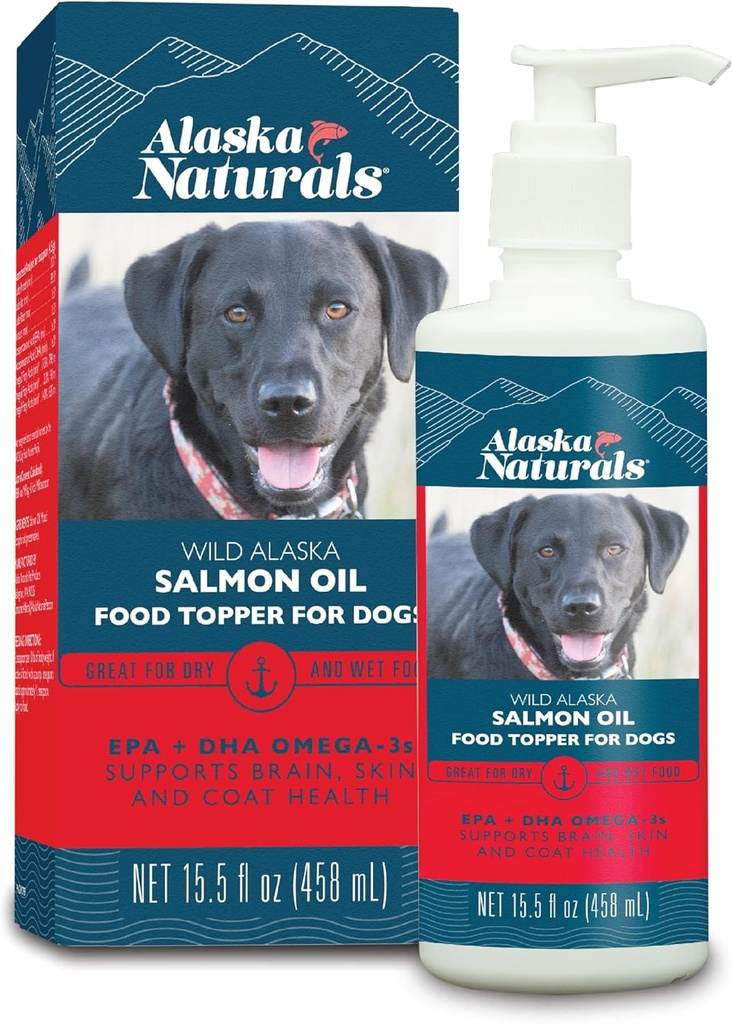 Aljaška Naturals Wild Aljaška Salmon Oil Food Topper pre psy