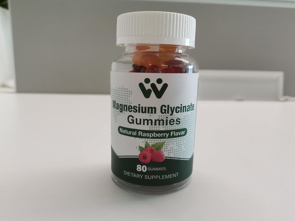 Magnézium Glycinate Gummies 400mg - Magnézium Supplement for Sleep,Stress & Muscle Relief Pokoj Magnézium Chews for Adults and Kids Fruit Flavor Black Currant Oil, Vegan, 2 balenia