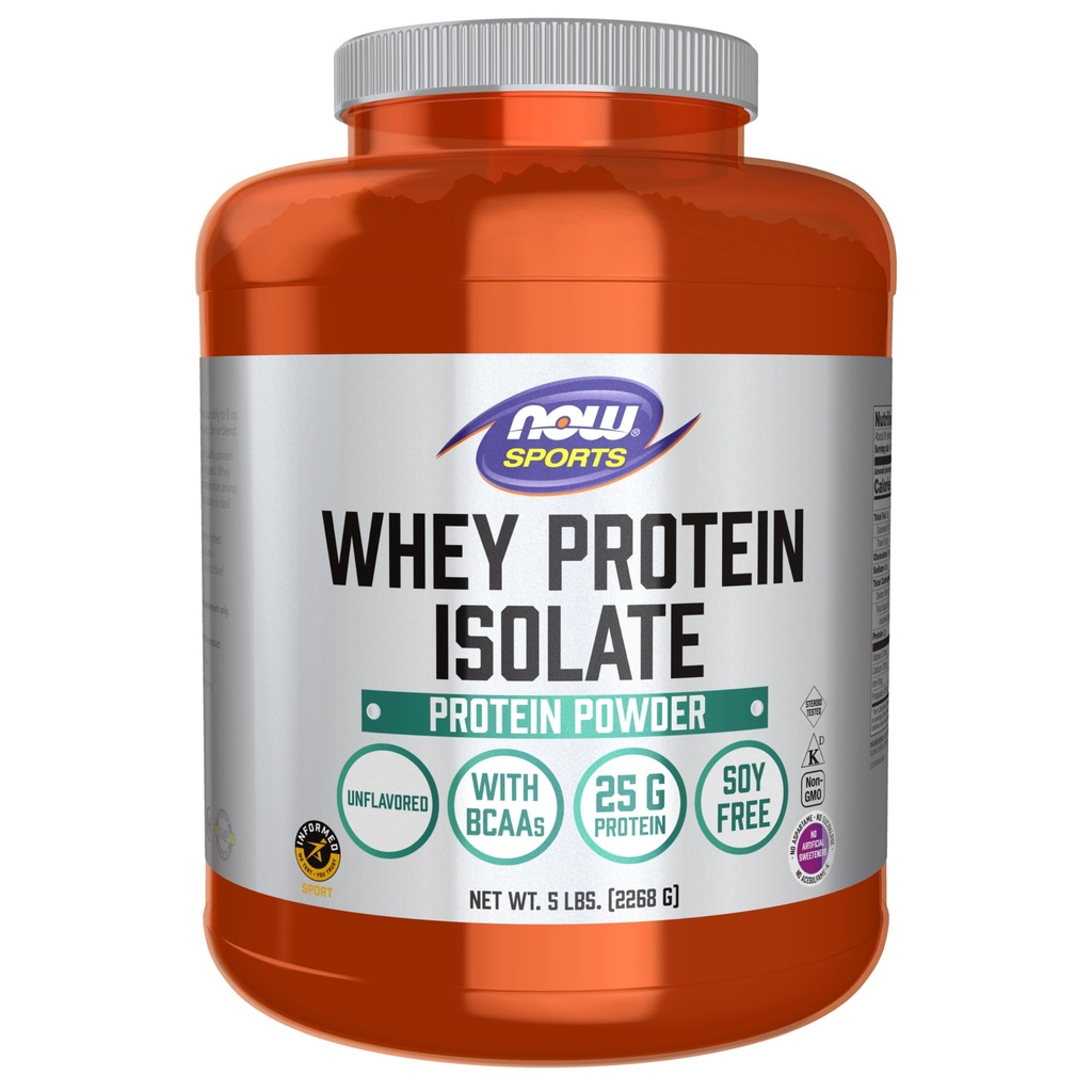 Teraz Foods Sports Nutrition, Wheey Protein Isolate, 25 g With BCAAs, Unflavred Powder, 5-libra