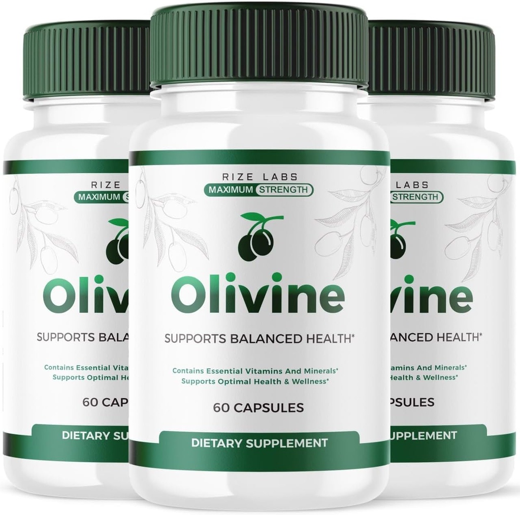 Rize laboratóriá (3 balenia) Olivine Chudnutie Supplement, Olivine Superfood Kapsule od Total Body Wellness a zdravý životný štýl, Olivine Pills od Leaner Physique, Olive Vine Recenzia (180 Kapsule)