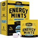 Viter Energy Kofeínové mäty 80mg Extra sila - 90 kusov kofeínu s vitamínmi B. Sugar Free Vegan Dýchacie mincovňa. Energizujte Nootropic Focus Booster pre rýchlu pohotovosť (Zimná zelená chuť, 30 Balenie)
