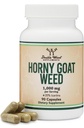 Horny Kozí burina pre mužov a ženy - bez výplne (Max sila Epimedium Std. na 20% Icariins) 1000mg per Serving, 90 Kapsule (Muž vylepšenie doplnok) podľa Double Wood