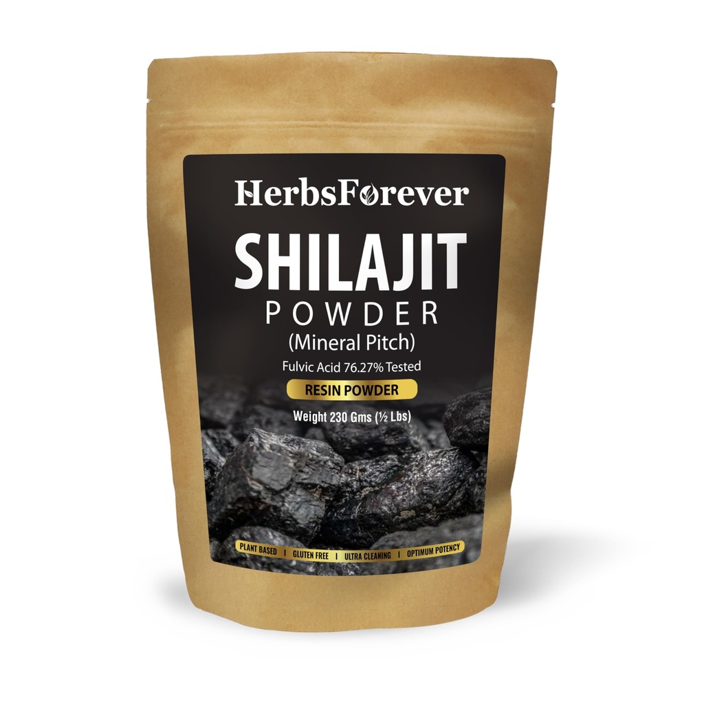 Bylinkový prášok Shilajit Powder Mineral Pitch Antioxidant General Wellness Concentrated Extract 6:1 8.11. oz 230 GMS