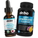 Lymfatické Odvodnenie Doplnky kvapky a pilulky - Organická Lymfatická podpora Tekuté kvapky Čistiť Kapsule s Echinacea, Zázvor, púpava, Červený Root Supplement Lymfový Node Detox Čistiť systém Odvodnenie