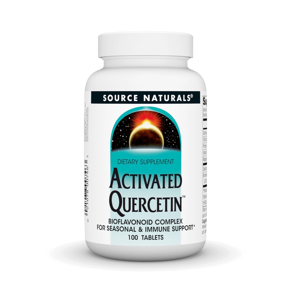 Zdroj Naturals Activated Quercetin - Plant-Derived Bioflavonoid Complex - Sezónna a imunitná obrana - 100 Vegetariánskych priateľských stolov