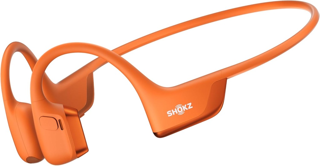 SHOKZ New OpenRun Pro 2 - Open-Ear, Bone vedenie Športové slúchadlá - s reflexným prúžkom - Pot Resistant, Cvičenie Slúchadlá - Bezpečné, bezdrôtové, pohodlné Fit-Deep Bass a inteligentný Mic App