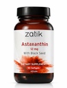 Zatik Naturals - Astaxantín 12mg s organickým čiernym semenom, antioxidant, 90 Vegan Softgels