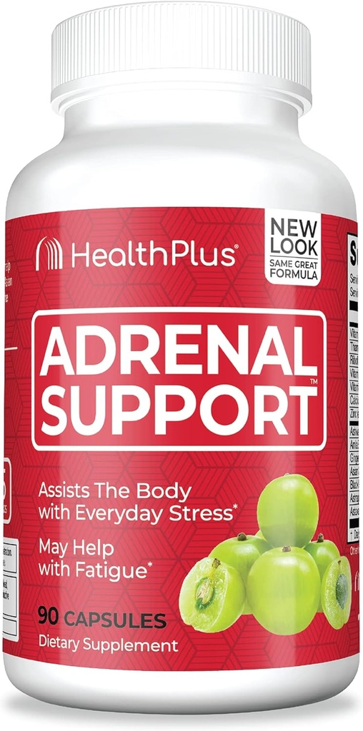 Health Plus Adrenal Cleanse Ashwagandha Kapsule od Adrenal Function and Antioxidant Support and Stres Relief, 90 Kapsule