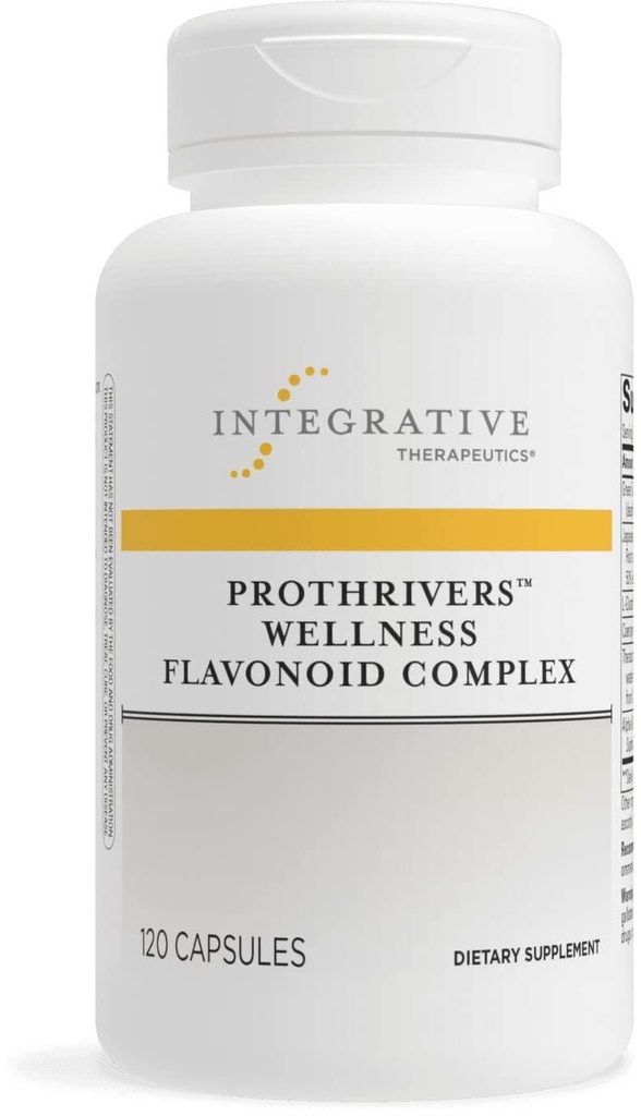 Integratívne terapie ProThrivers Wellness Flavonoid Complex - Podporuje zdravé antioxidačné cesty* - S CoQ10, Curcumin Extract, Green Tea Extract a L-Glutatione - Mliečne bez - 120 Kapsule
