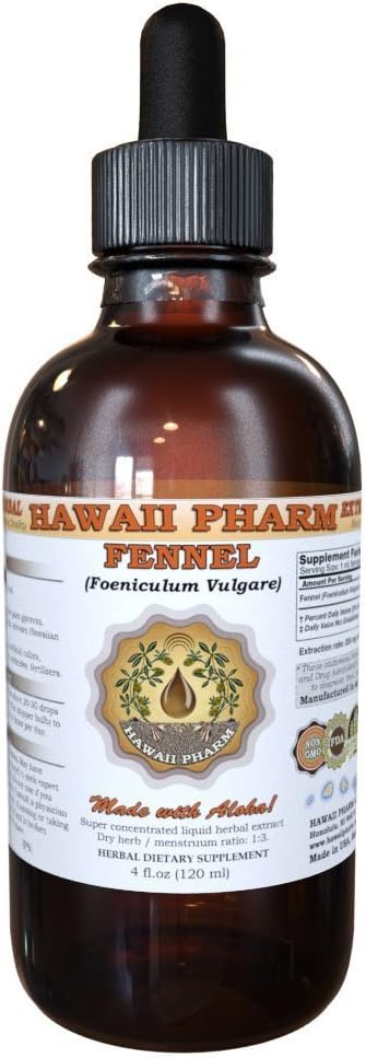 Fenikel Tekutý extrakt, Fenikel (Foeniculum Vulgare) Semeno prášok Tinture Supplement 4 oz