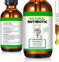 60ML Antibiotiká pre mačky, Premium Cat Antibiotiká Supplement, Mačky Multivitamín, Natural Antibiotic for Mačky, Cat Antibiotics, Cat Antibiotiká podporuje Immune & Mačky Alergická úľava-2 Fl Oz