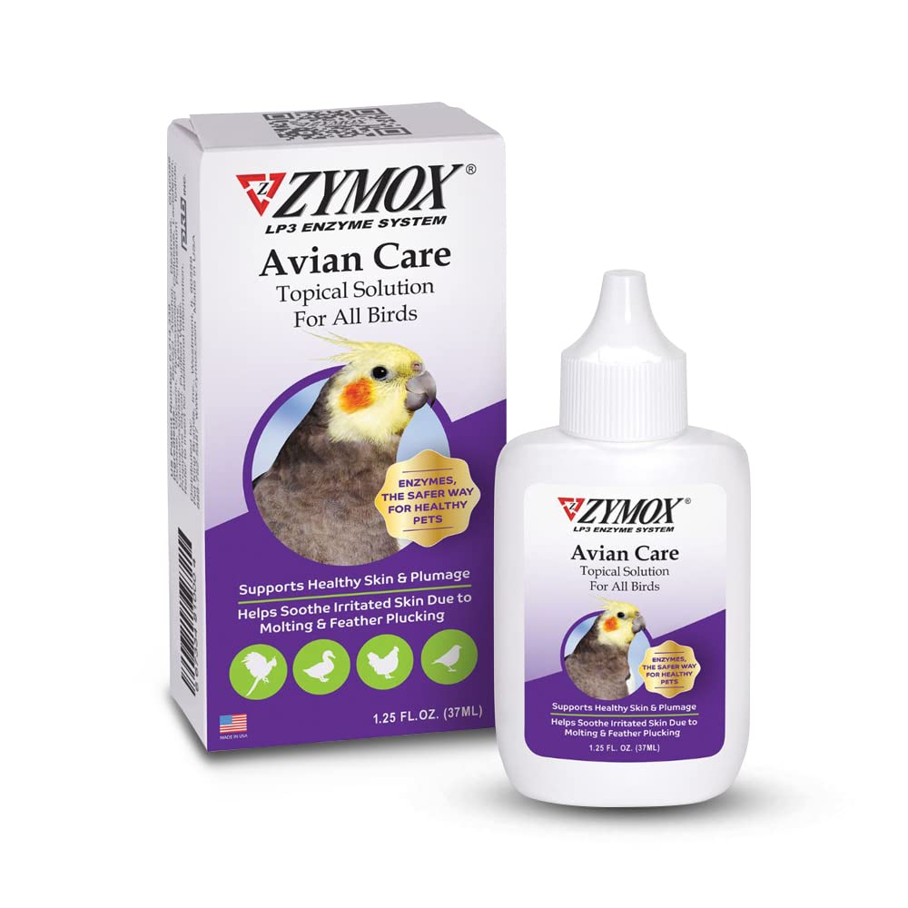 ZYMOX Avian Care Topical Solution w/o Hydrokortizón - 1,25 oz