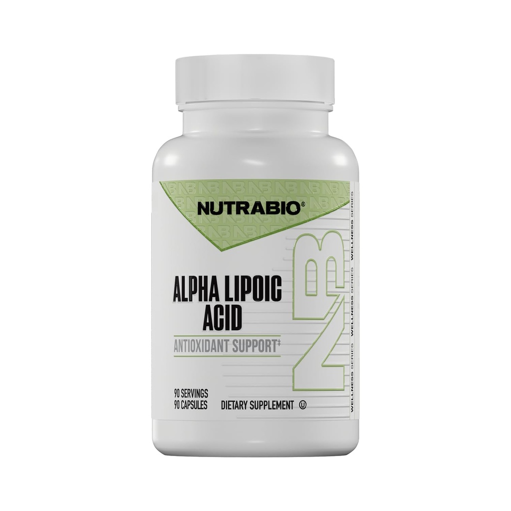 NutraBio Alpha Lipoic Acid (ALA) Supplement, 300mg 