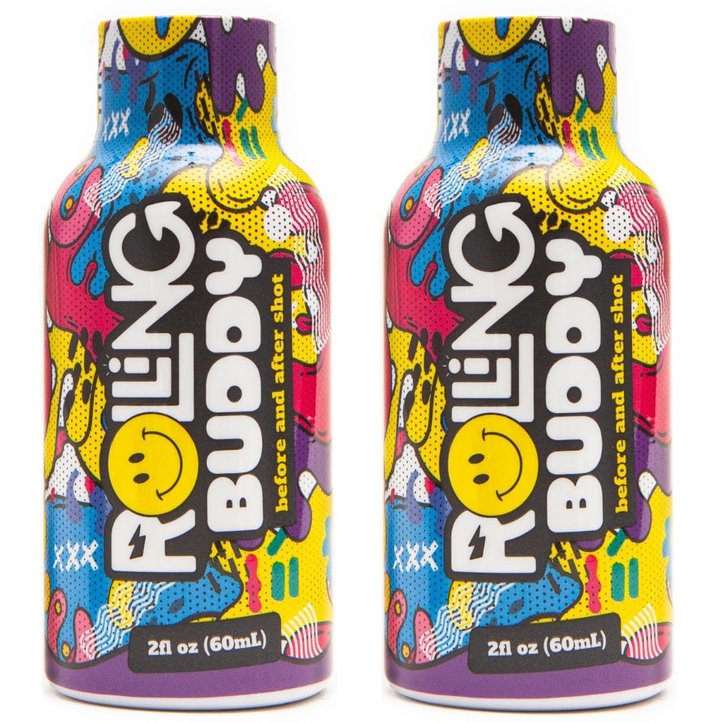 Pred a po Rave Recovery Shot - Rave Bezpečne, č 5HTP, Jaw Clench Relief, Základné vitamíny pre ochranu mozgu a tela pred a po Rave Antioxidant Shot 2-Pack (1)